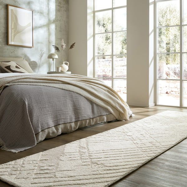 Passatoia color crema 80x300 cm Remy – Flair Rugs-image-1