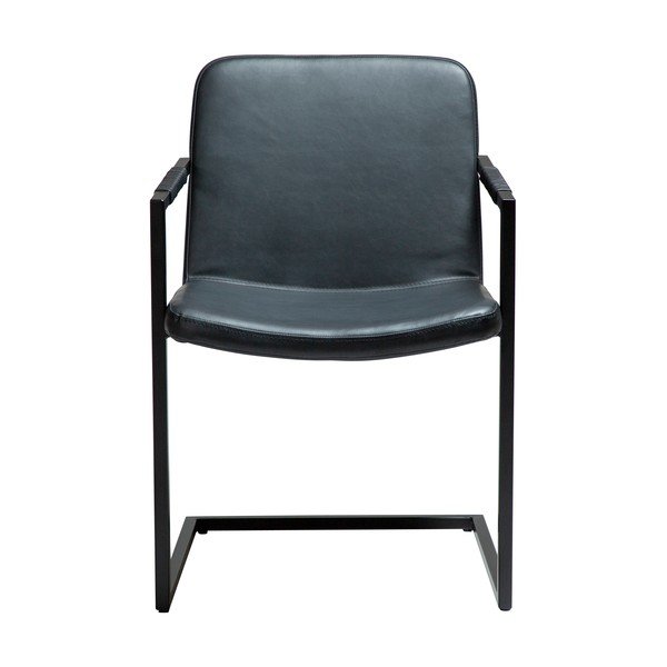 Sedia da pranzo nera con braccioli Bounce – DAN-FORM Denmark-image-1