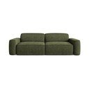 Divano verde con rivestimento in ciniglia 244 cm Omao – Makamii