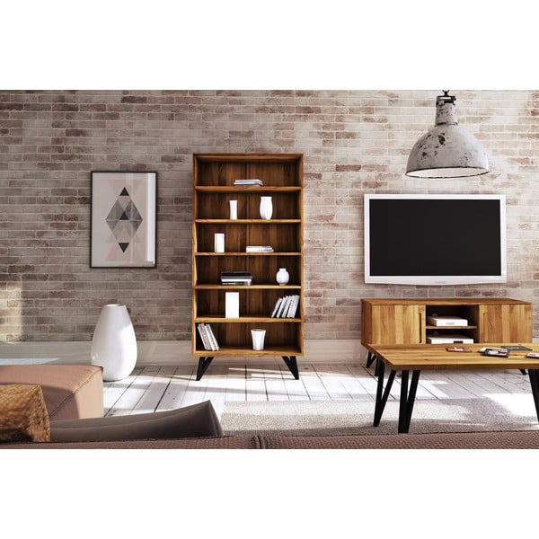 Libreria in legno di rovere 91x185 cm Golo - The Beds-image-1