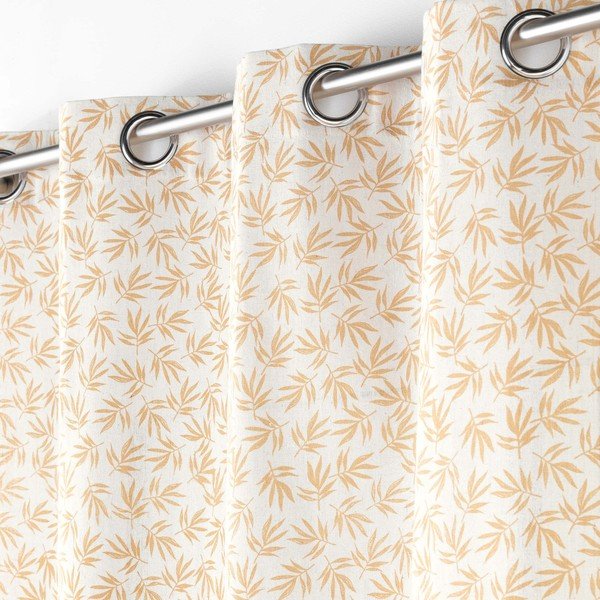 Tenda gialla e bianca 140x240 cm Maddy - douceur d'intérieur-image-1