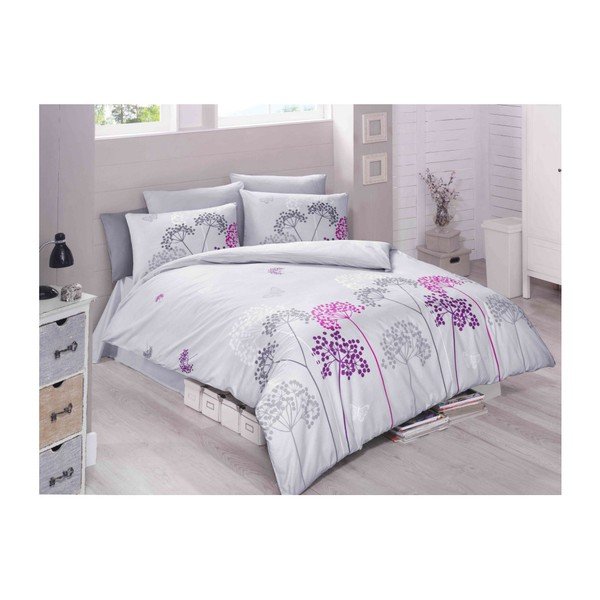 Lenzuola con lenzuolo per letto matrimoniale Illusion, 200 x 220 cm - Mijolnir