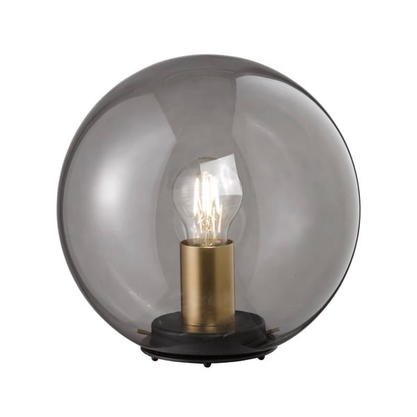 Lampada da tavolo in vetro nero , ø 25 cm Dini - Fischer & Honsel