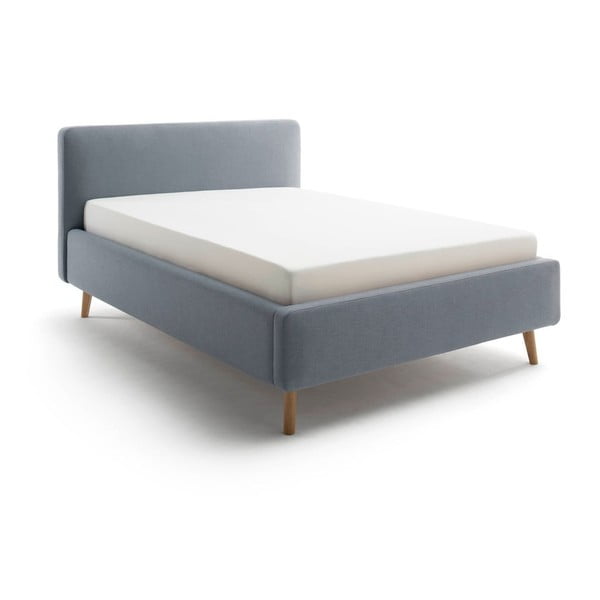 Letto singolo imbottito blu/grigio rete non inclusa 120x200 cm Mattis – Meise Möbel