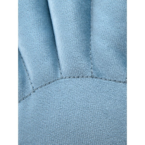 Cuscino decorativo in velluto blu , 28 x 30 cm Shell - Westwing Collection-image-4