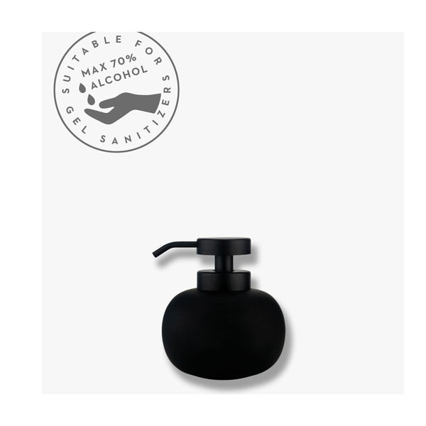 Dispenser di sapone in ceramica nera 200 ml Lotus - Mette Ditmer Denmark-image-3