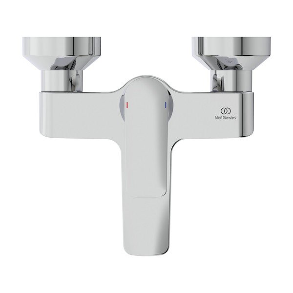 Rubinetto per vasca da bagno argentato effetto lucido a muro Connect Air - Ideal Standard-image-2