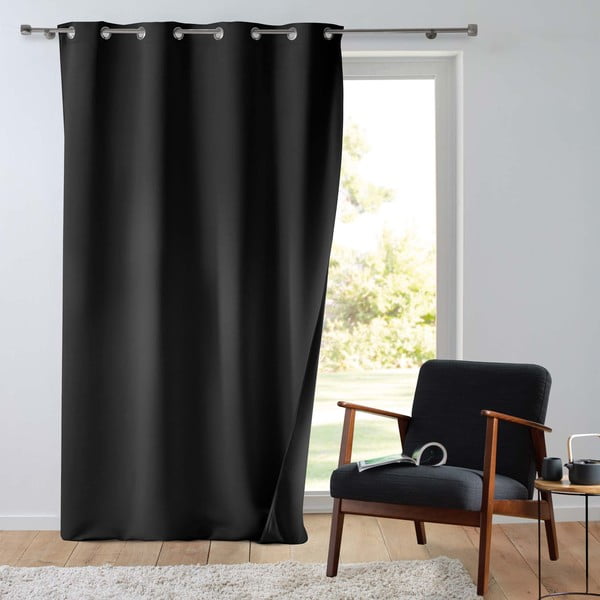 Tenda termoisolante nera in microfibra 135x260 cm Micropolar – douceur d'intérieur-image-2