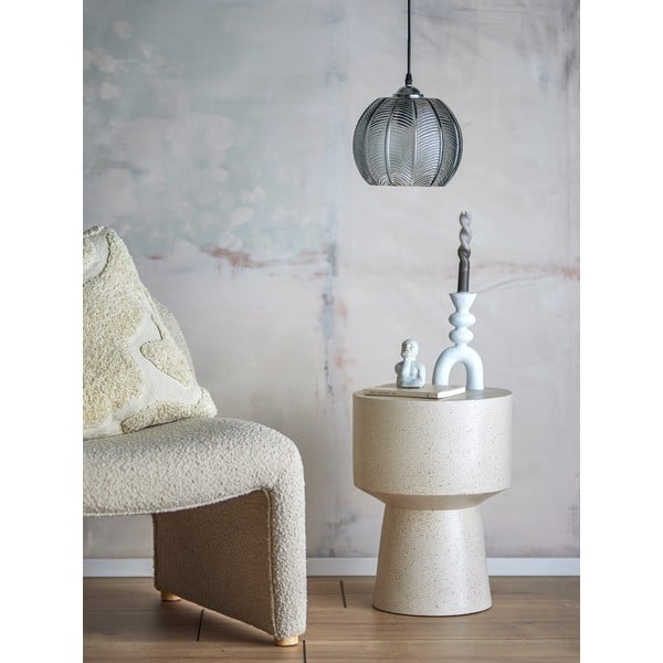 Lampadario grigio con paralume in vetro ø 22 cm Adar – Bloomingville-image-1