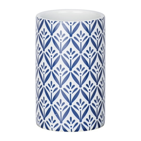 Tazza in ceramica blu per spazzolini da denti Lorca - Wenko