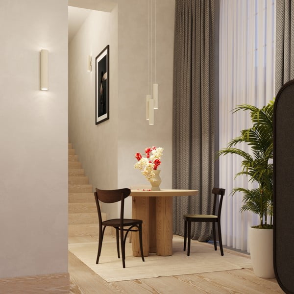 Lampadario color crema ø 19,5 cm Castro – Sollux-image-1