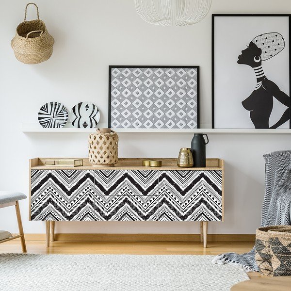 Carta da parati decorativa per mobili Etnica Yawo - Ambiance-image-1