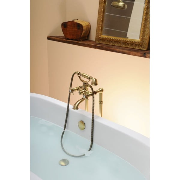 Rubinetto per vasca da bagno color bronzo da parete (con due uscite) Antea – Sapho-image-3