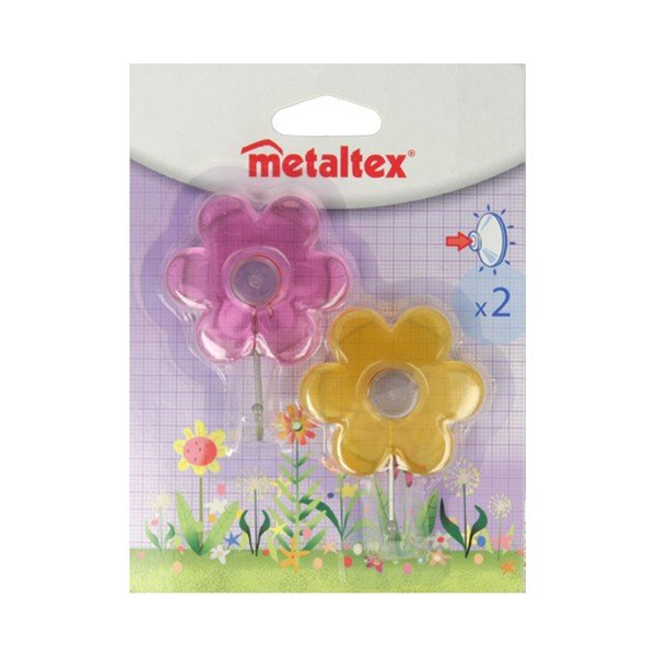 Sada 2 háčků s přísavkou Metaltex Fiore-image-1