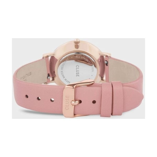 Orologio da donna con cinturino in pelle rosa Le Couronnement - Cluse-image-3