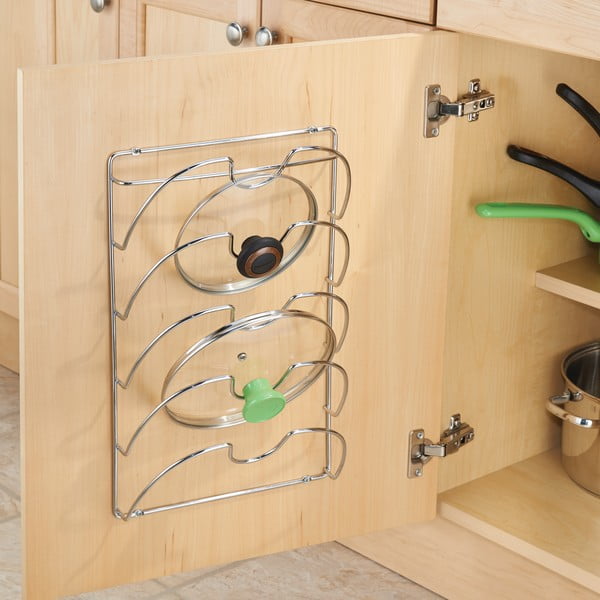 Portacoperchi in metallo 10,5 x 28 cm Classico - iDesign-image-1