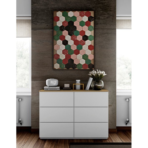 Cassettiera bassa bianca 120x84 cm Join - TemaHome-image-1