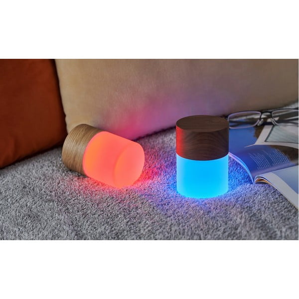 Lampada da tavolo dimmerabile marrone scuro con paralume in vetro (altezza 10,5 cm) Lemelia - Gingko-image-4