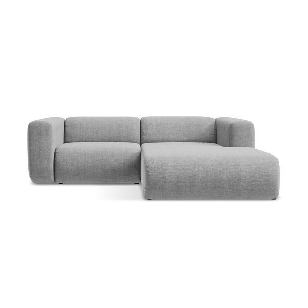 Divano angolare grigio chiaro (con penisola a destra/con chaise lounge) Ekahi – Makamii