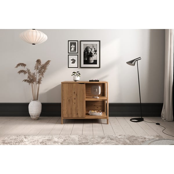 Mobile in legno di quercia di colore naturale 95x80 cm Twig - The Beds-image-1