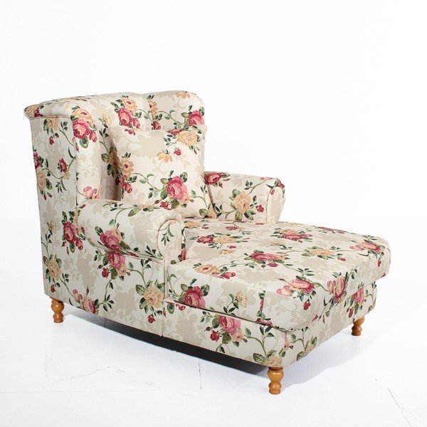 Poltrona Mareille a fiori beige - Max Winzer