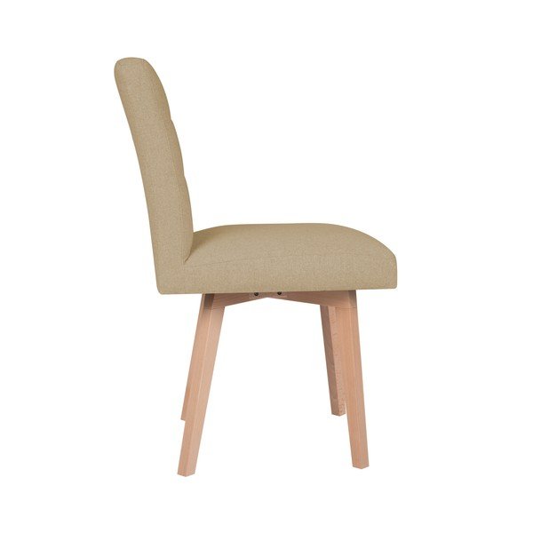 Sedia da pranzo beige Tulip - Mazzini Sofas-image-1