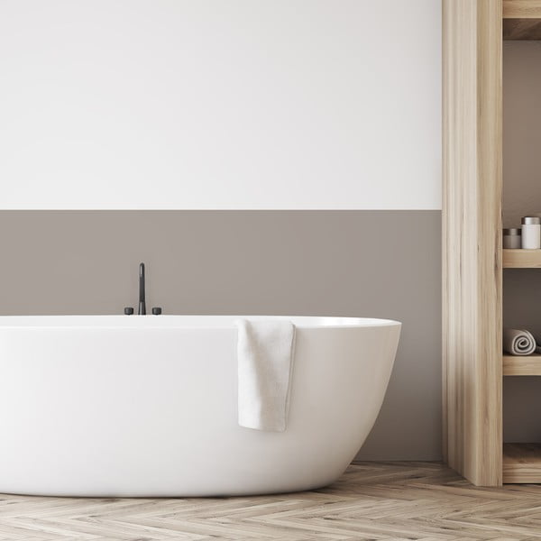 Adesivo murale 200x60 cm Taupe - Ambiance-image-1