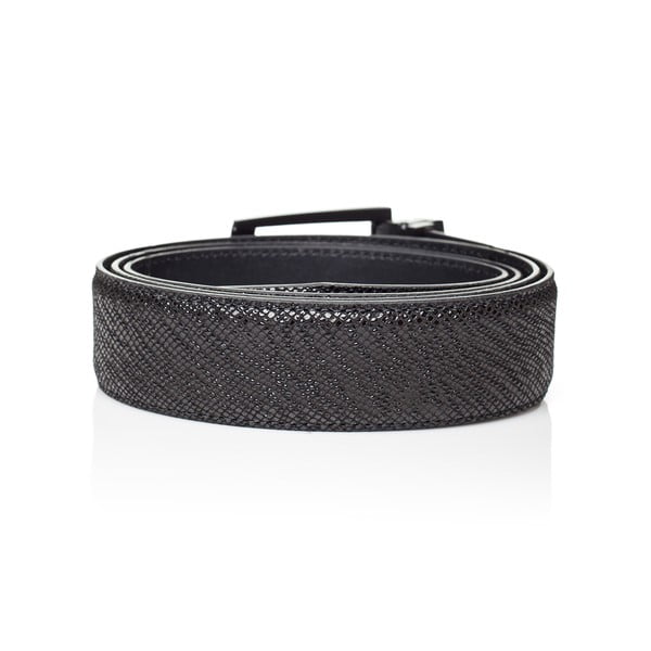 Cintura da uomo in pelle nera Thor, lunghezza 90 cm - Ferruccio Laconi-image-1