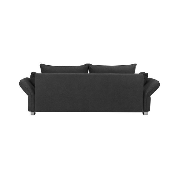 Tmavě šedá rozkládací pohovka s úložným prostorem Windsor & Co Sofas Casiopeia, 245 cm-image-3