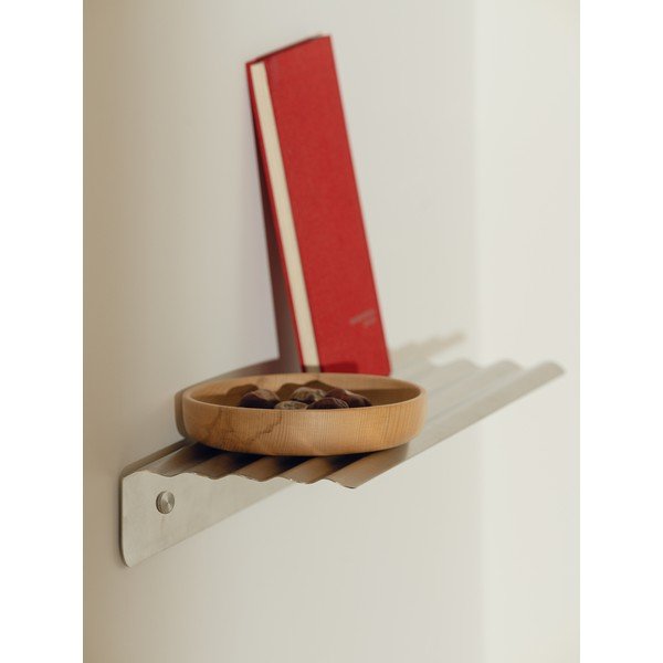 Mensola argentata in metallo 50 cm Olbi – noo.ma-image-3