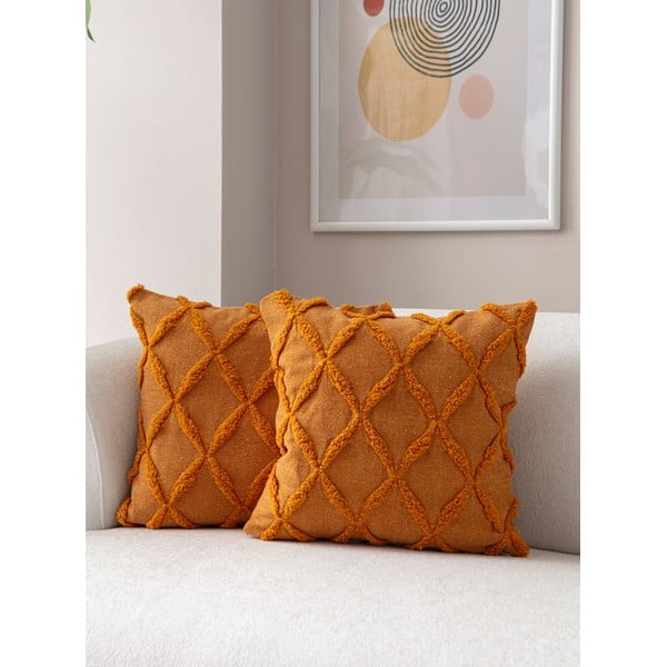 Federe decorative in set 2 pz 43x43 cm Tuffet – Mioli Decor-image-1