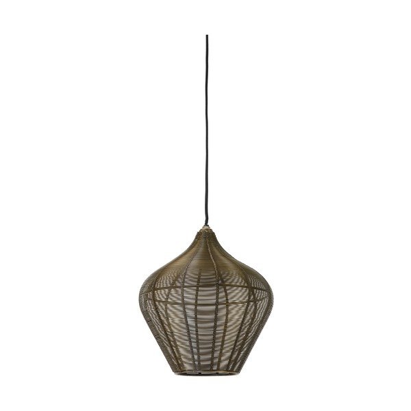 Lampadario color bronzo in metallo ø 27 cm Alvaro – Light & Living