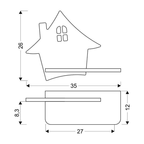 Apparecchio grigio per bambini House - Candellux Lighting-image-1