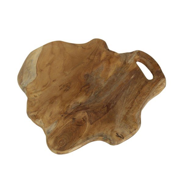 Tagliere in teak non trattato Flate, lunghezza 38 cm - HSM collection