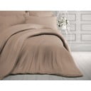 Biancheria da letto singola in cotone sateen beige 140x200 cm Lilyum - Mijolnir