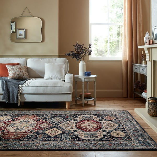 Tappeto blu scuro 160x230 cm Gillingham - Flair Rugs-image-1
