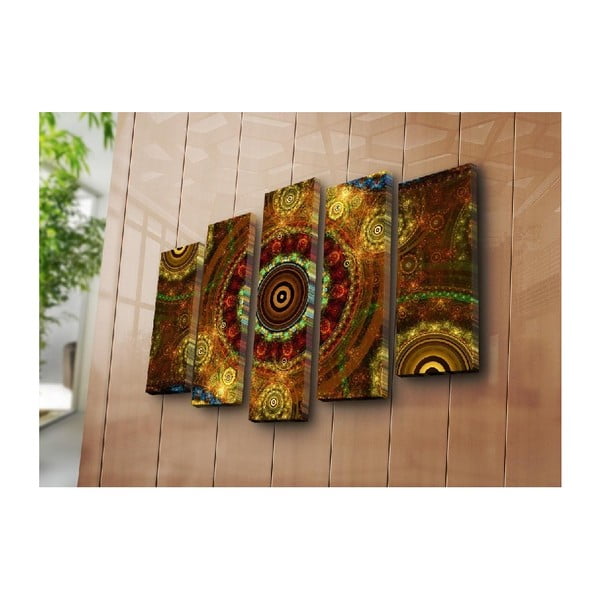 Quadro multiplo Boho, 105 x 70 cm - Wallity-image-2