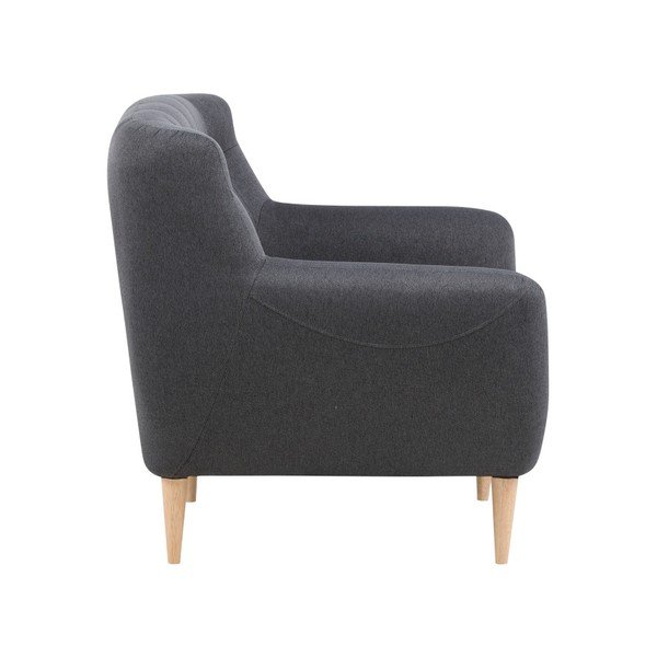 Poltrona Oswald grigio scuro - Actona-image-2