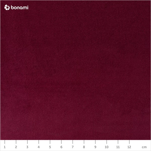 Divano rosso vino con gambe nere Amelie, 188 cm - Mazzini Sofas-image-1