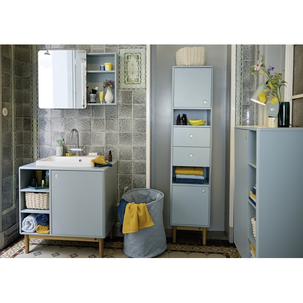 Cesta per il bucato verde chiaro in tessuto 67 l Tom Tailor – Wenko-image-1