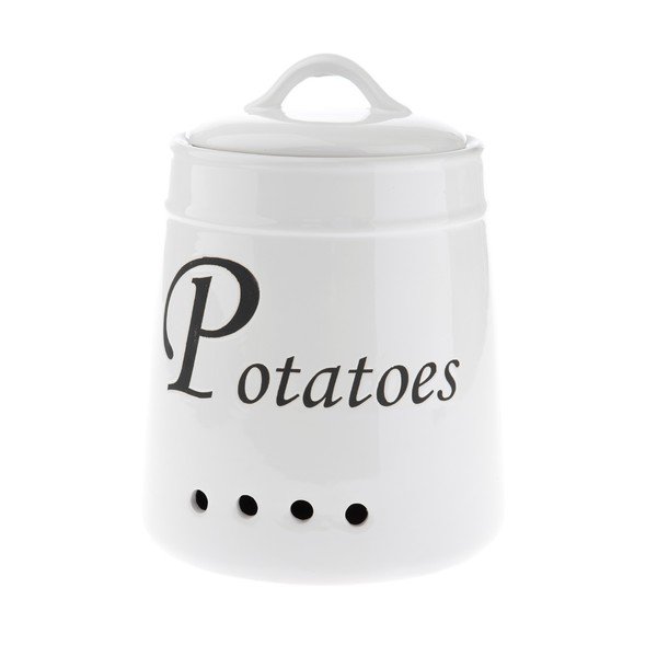Vasetto per patate in ceramica bianca , 4120 ml - Dakls
