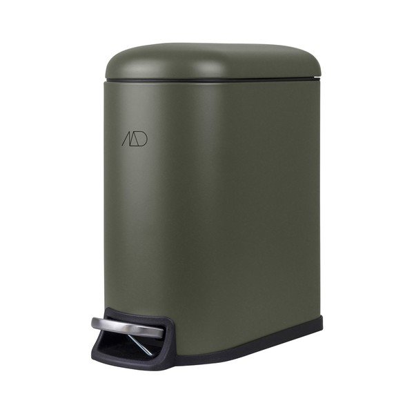 Cestino per la spazzatura verde scuro in metallo con pedale 5 l Mini Walther – Mette Ditmer Denmark