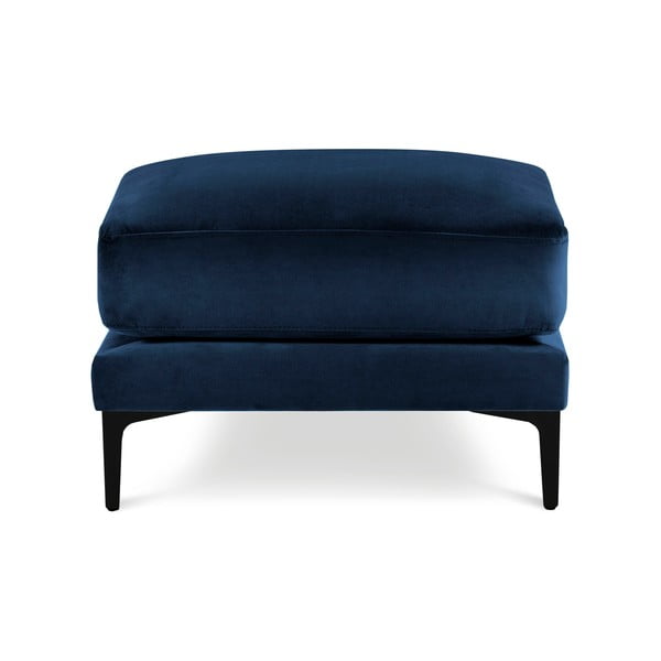 Pouf in velluto blu navy Harmony - Kooko Home