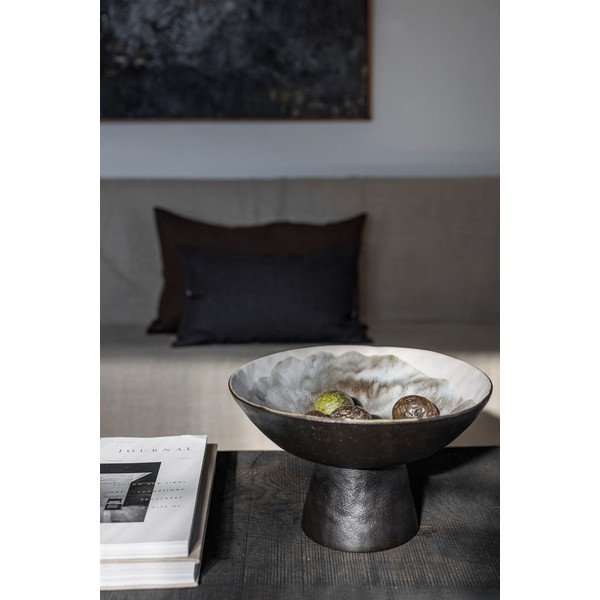 Ciotola nera/avorio in gres ø 31,5 cm By Hand  – Mette Ditmer Denmark-image-3