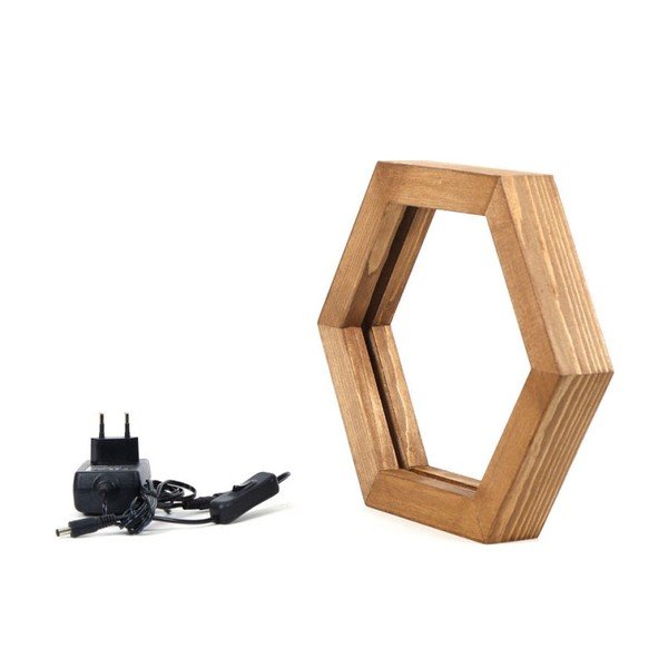 Lampada da tavolo in legno Honeybee - Lustro