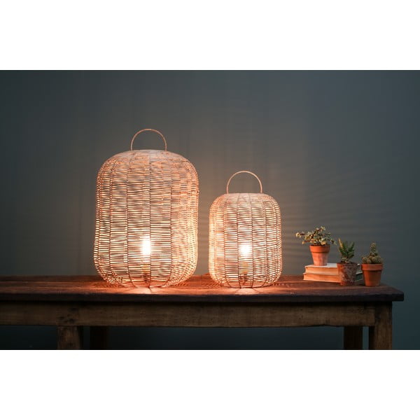 Lampada da tavolo in vimini, altezza 65 cm Noko - Nkuku-image-1