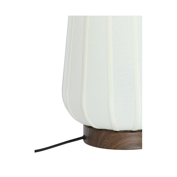 Lampada da tavolo bianca in metallo con paralume in tessuto (altezza totale 29 cm) Bibia – Light & Living-image-4