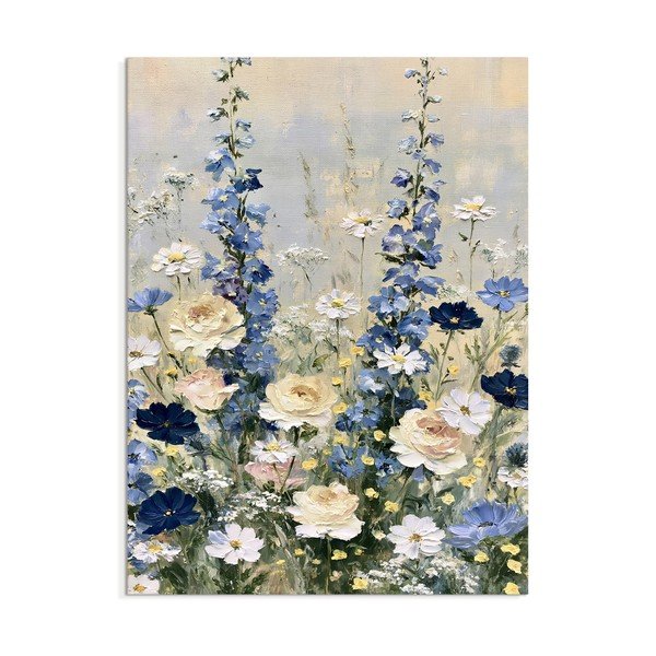 Dipinto stampato dipinto su tela 60x80 cm Blue Meadow – Styler