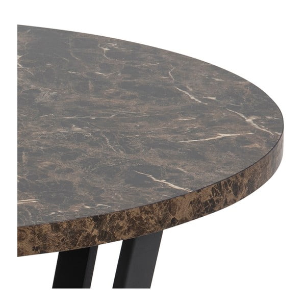 Tavolino rotondo marrone ø 77 cm Amble - Actona-image-3