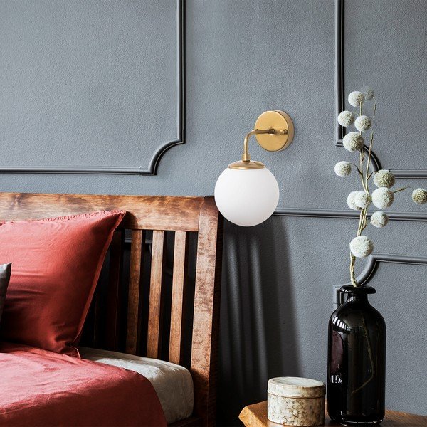 Lampada da parete dorata Horn – Opviq lights-image-2